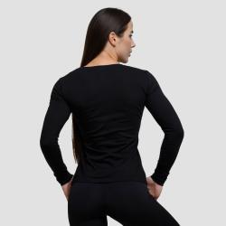GymBeam Dámské triko s dlouhým rukávem Basic Black