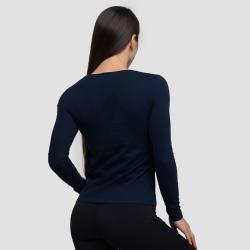 GymBeam Dámske tričko s dlhým rukávom Basic Navy