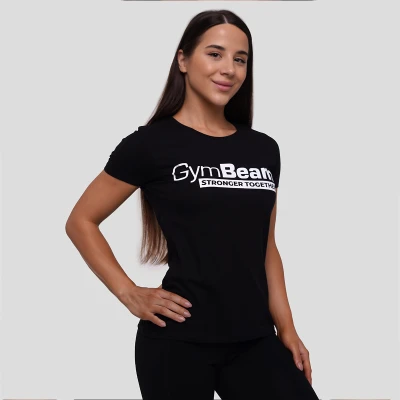 GymBeam Dámské tričko Stronger Together Black