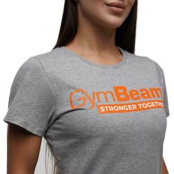 GymBeam Dámske tričko Stronger Together Grey