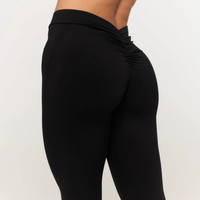 GymBeam Dámské V-back kalhoty Fierce Black