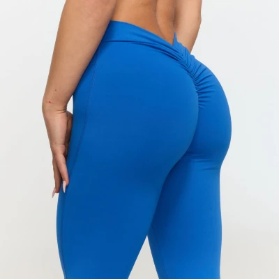 GymBeam Dámské V-back kalhoty Fierce Blue