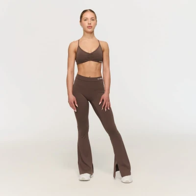 GymBeam Fierce Cappuccino dámské V-back legíny
