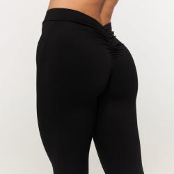 GymBeam Dámske V-back legíny Fierce Black
