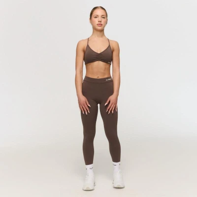 GymBeam Dámské V-back legíny Fierce Cappuccino