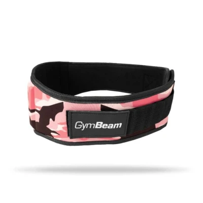GymBeam Dámský fitness opasek Pink Camo