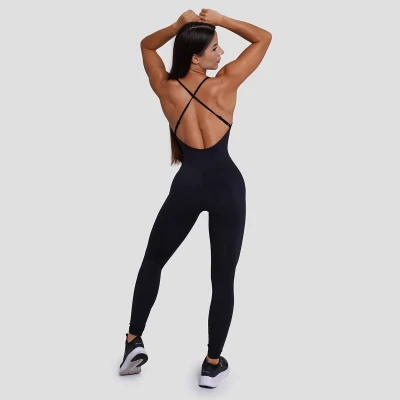 GymBeam Dámský overal FIT Black