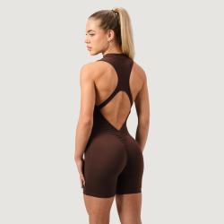 GymBeam Dámský overal Zip-Up NEO Mocha