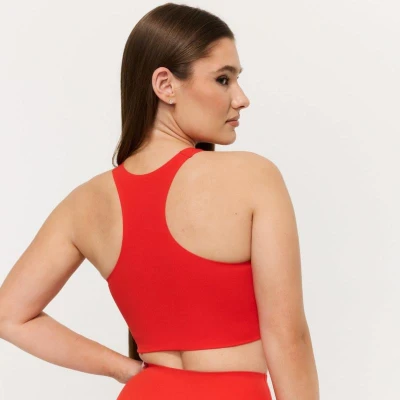 GymBeam Dámský sportovní top BEAT Tangerine
