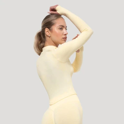 GymBeam Dámský sportovní top Luma Butter Yellow