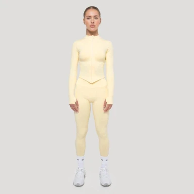 GymBeam Dámský sportovní top Luma Butter Yellow