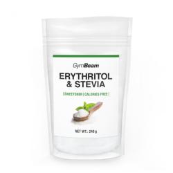 GymBeam Erythritol Stévia sladidlo 240 g GymBeam Erythritol Stévia sladidlo 240 g