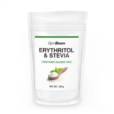 GymBeam Erythritol Stévie sladidlo 240 g GymBeam Erythritol Stévie sladidlo 240 g