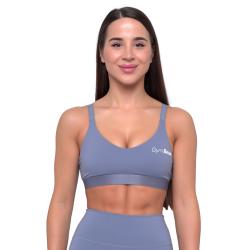 GymBeam Essence String Sports Bra Denim Blue