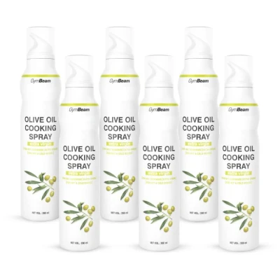 GymBeam Extra panenský olivový olej v spreji 6 x 200 ml