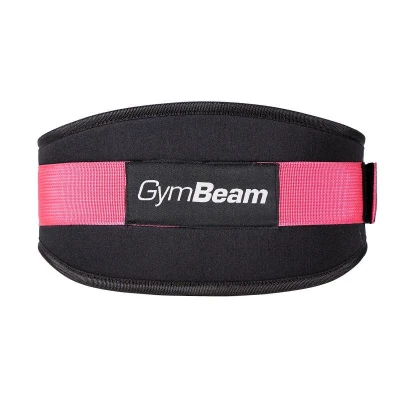 GymBeam Fitness neoprenový opasek LIFT Black Pink POUZE M (VÝPRODEJ)
