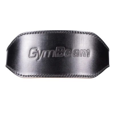GymBeam Fitness opasek celokožený black
