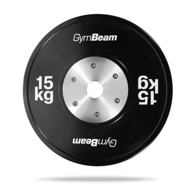 GymBeam Gumový kotouč Competition Bumper 15 kg