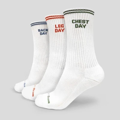 GymBeam GymRat Socks 3Pack White GymBeam GymRat Socks 3Pack White