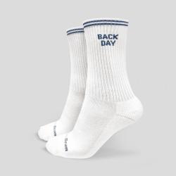 GymBeam GymRat Socks 3Pack White POUZE L (VÝPRODEJ)