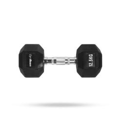 GymBeam Hexagonální jednoručka 12.5 kg