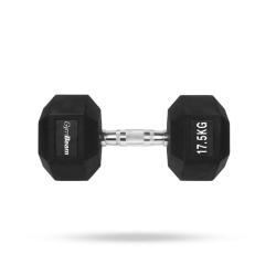 GymBeam Hexagonálna jednoručka 17.5 kg