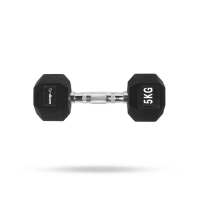 GymBeam Hexagonální jednoručka 5 kg GymBeam Hexagonální jednoručka 5 kg