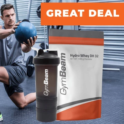 GymBeam Hydro Whey DH 32 syrovátkový hydrolyzát 1000 g