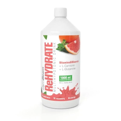 GymBeam Iontový nápoj ReHydrate 1000 ml POUZE pomeranč (VÝPRODEJ)