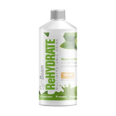 GymBeam Iontový nápoj ReHydrate 1000 ml POUZE pomeranč (VÝPRODEJ)