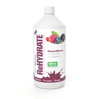 GymBeam Iontový nápoj ReHydrate 1000 ml POUZE pomeranč (VÝPRODEJ)