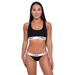 GymBeam Kalhotky Tanga 3Pack Black