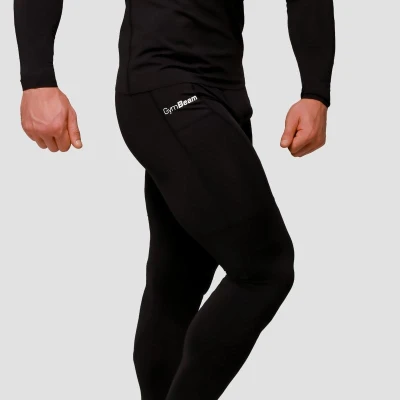 GymBeam Kompresní legíny Mid Black