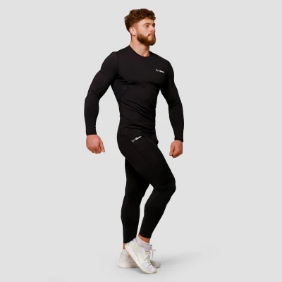 GymBeam Kompresní legíny Mid Black