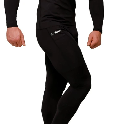GymBeam Kompresní legíny Mid Black