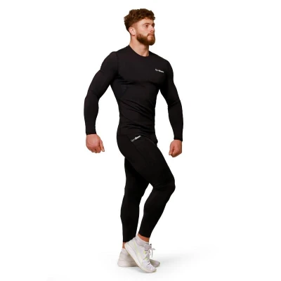 GymBeam Kompresní legíny Mid Black