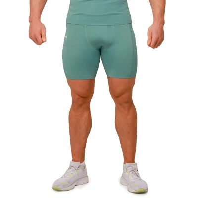 GymBeam Kompresní šortky Mid Blue
