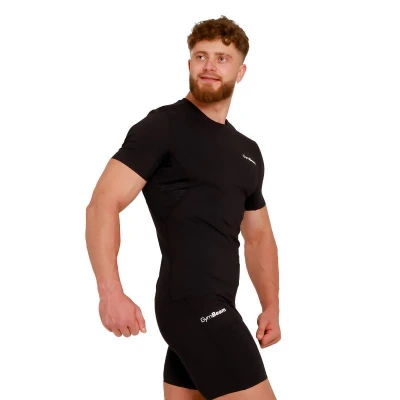 GymBeam Kompresní tričko High Black POUZE XL - černá (VÝPRODEJ)