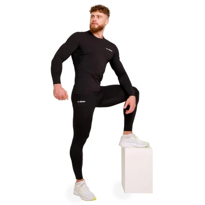 GymBeam Kompresní tričko s dlouhým rukávem High Black