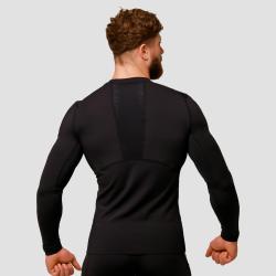 GymBeam Kompresné tričko s dlhým rukávom Mid Black