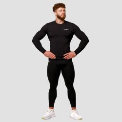GymBeam Kompresné tričko s dlhým rukávom Mid Black