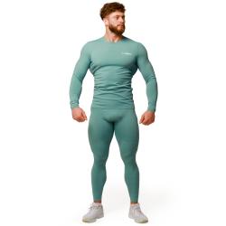 GymBeam Kompresní tričko s dlouhým rukávem Mid Blue