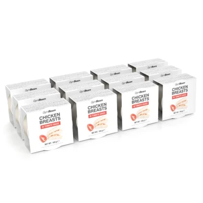 GymBeam Kuřecí prsa v rajčatové omáčce 12 x 155 g