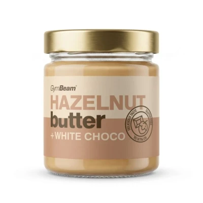 GymBeam Lískooříškové máslo s bílou čokoládou 350 g