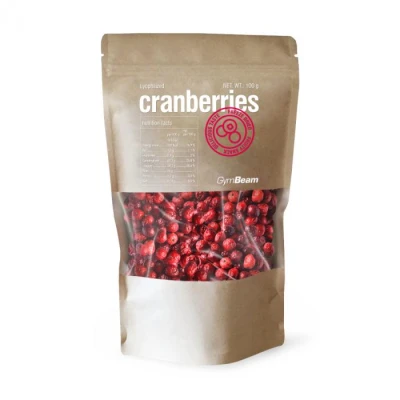 GymBeam Lyofilizované brusinky 100 g
