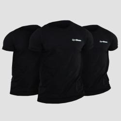 GymBeam Men‘s Basic Tričko 3Pack Black