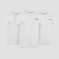 GymBeam Men‘s Basic Tričko 3Pack Biele