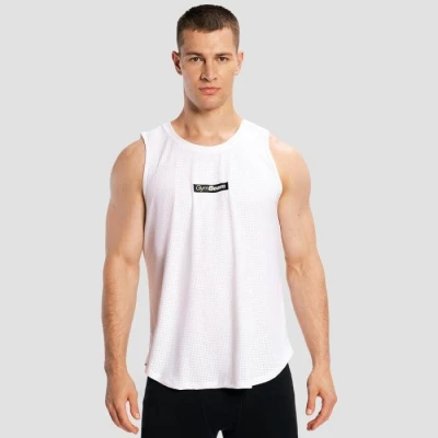 GymBeam Men‘s Combat Tank Top White GymBeam Men‘s Combat Tank Top White