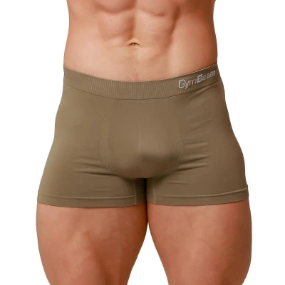 GymBeam Men’s Seamless Boxers 2Pack Army
