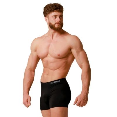 GymBeam Men’s Seamless Boxers 2Pack Black